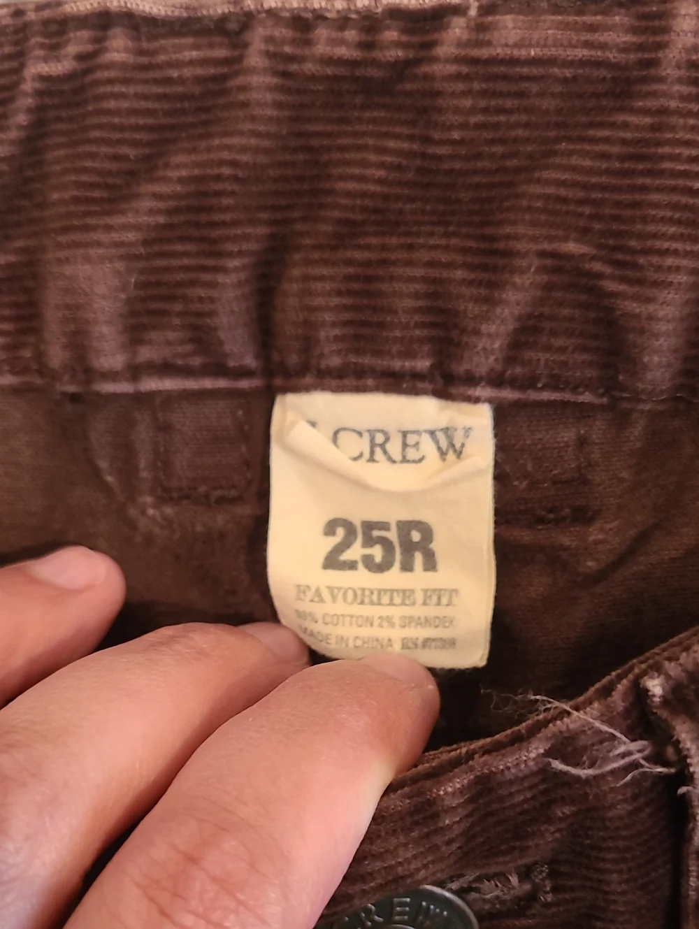 J Crew Straight Leg Corduroy Pabts
